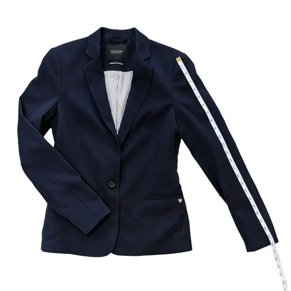 NWOT! Scotch & Soda Classic Tailored Blazer in midnight navy